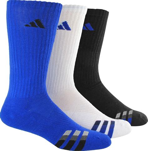 adidas cushioned crew socks.